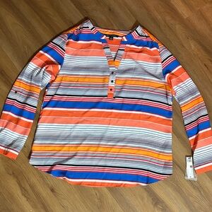 Zac & Rachel Vibrant Multicolor Striped Top